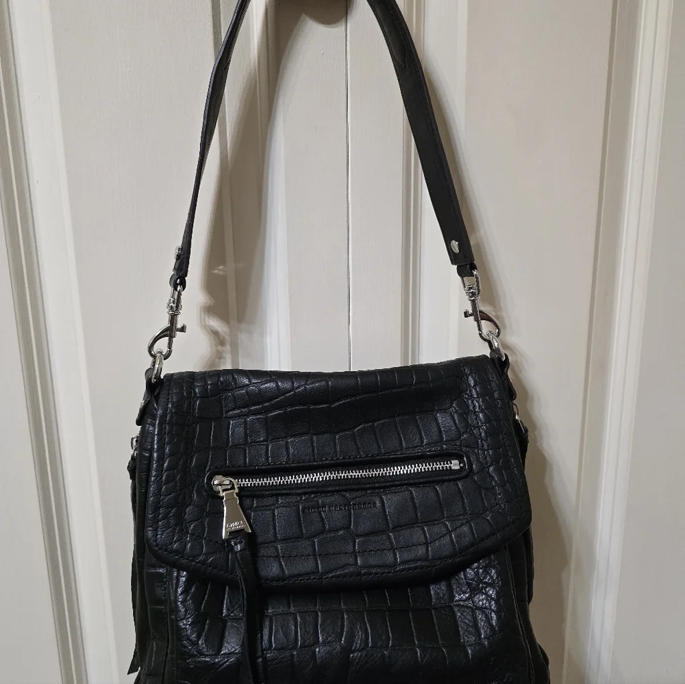 Aimee Kestenberg Leather Fifth Avenue Bag/Color: Black Croco - Picture 15 of 16